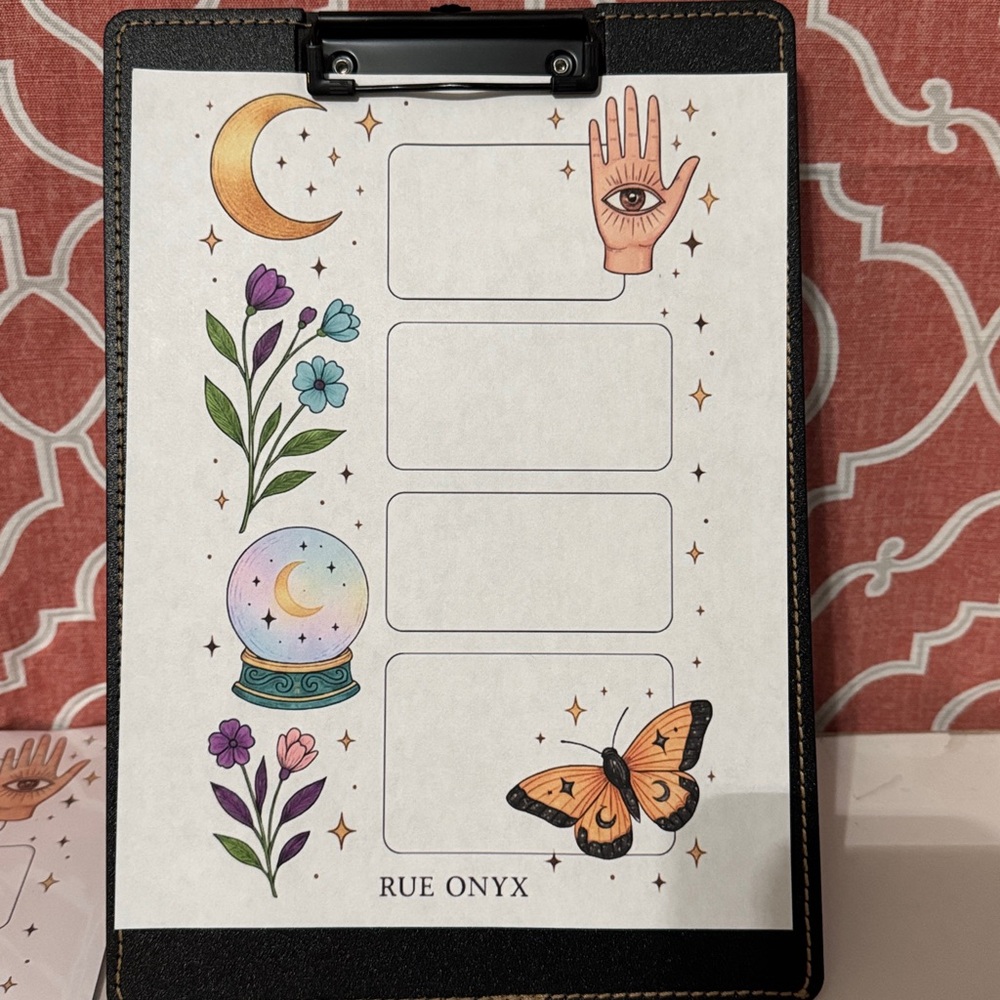 Mystical stationary with Decorative Stickers